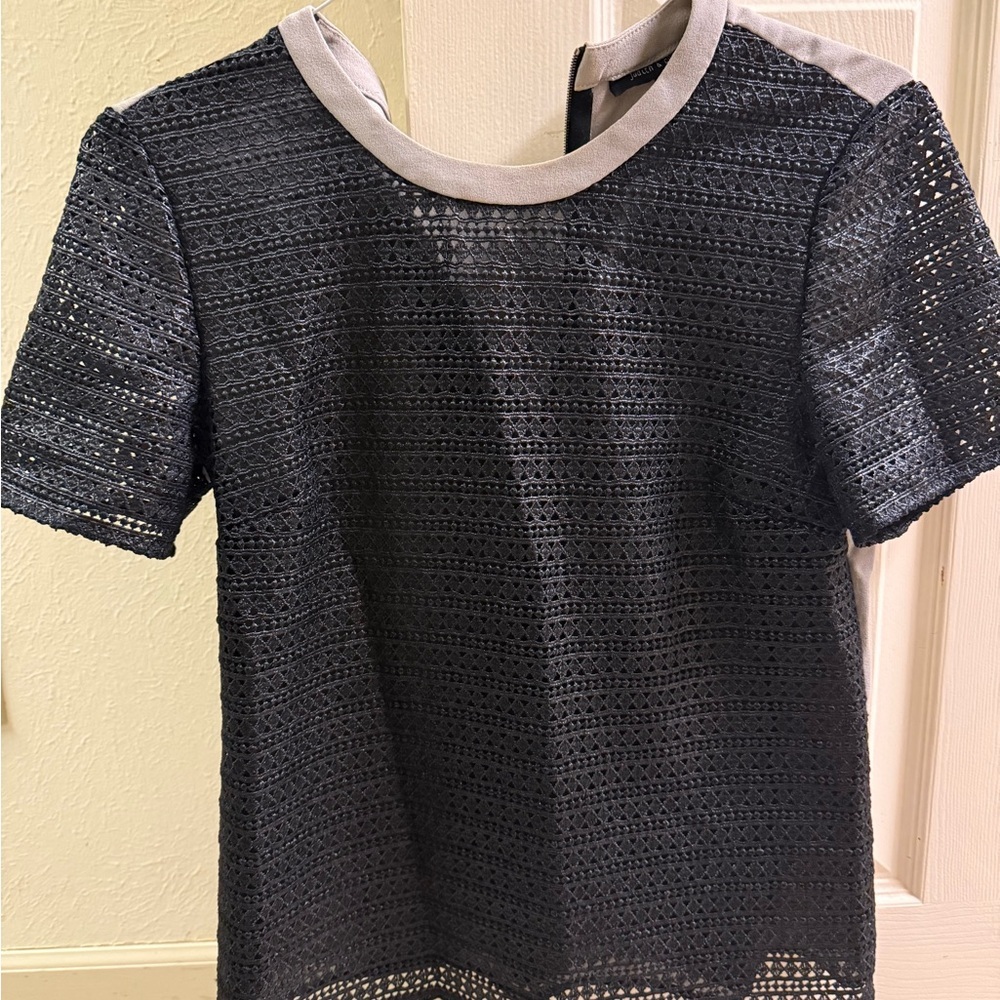 Elegant Black Lace Blouse